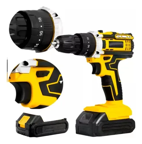 Parafusadeira Furadeira De Impacto 3/8 Profissional 21v