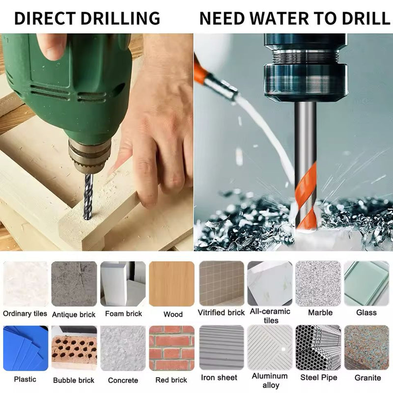 Broca  Diamante  Multifuncional Vidro Metal Telha.